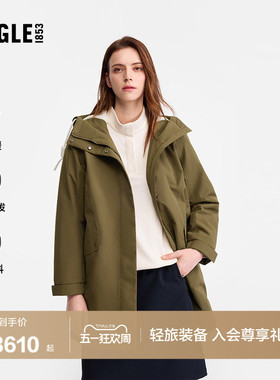 AIGLE MTD随变系列艾高女士棉服外套棉袄户外保暖中长款棉衣BN92