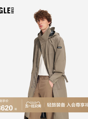 AIGLE MTD随变系列艾高男士长款风衣外套防风26年春夏新品BR73
