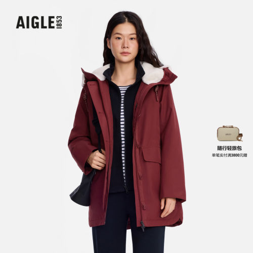 AIGLE艾高棉服外套2026秋冬新款女装防水透汽棉衣CA72