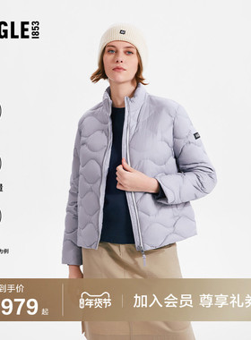 AIGLE艾高女士羽绒服鹅绒保暖防泼水户外轻量羽绒衣上衣外套BD53