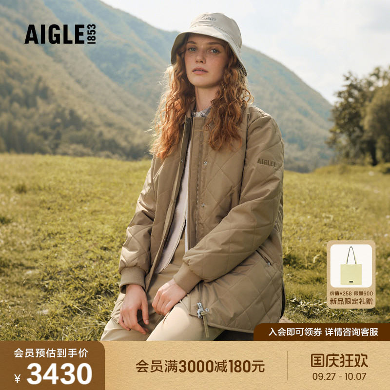 AIGLE女士棉服外套防水透汽