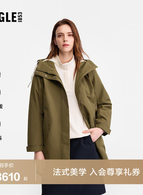 AIGLE MTD随变系列艾高女士棉服外套棉袄户外保暖中长款棉衣BN92