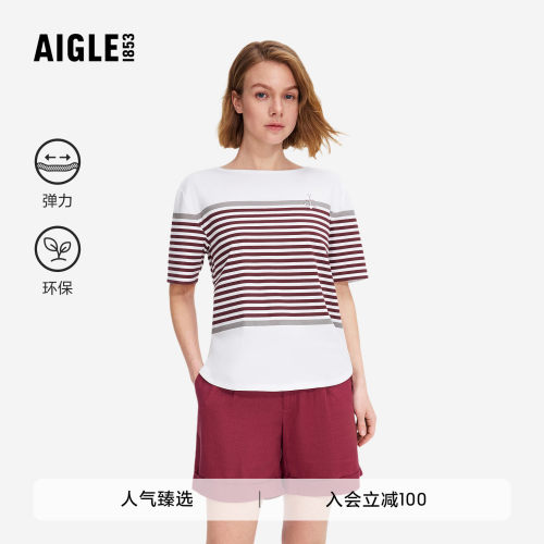 艾高女士短袖T恤户外休闲上衣
