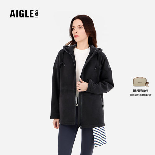 AIGLE艾高户外保暖抓绒衣女士