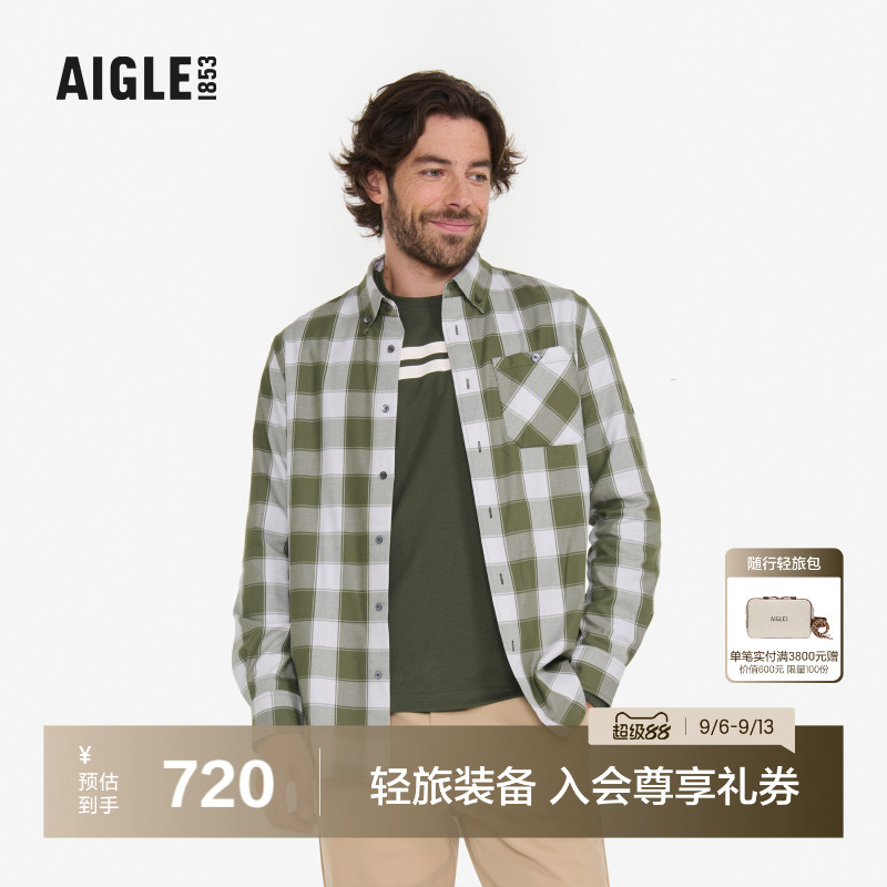 AIGLE艾高衬衫时尚舒适男士图片