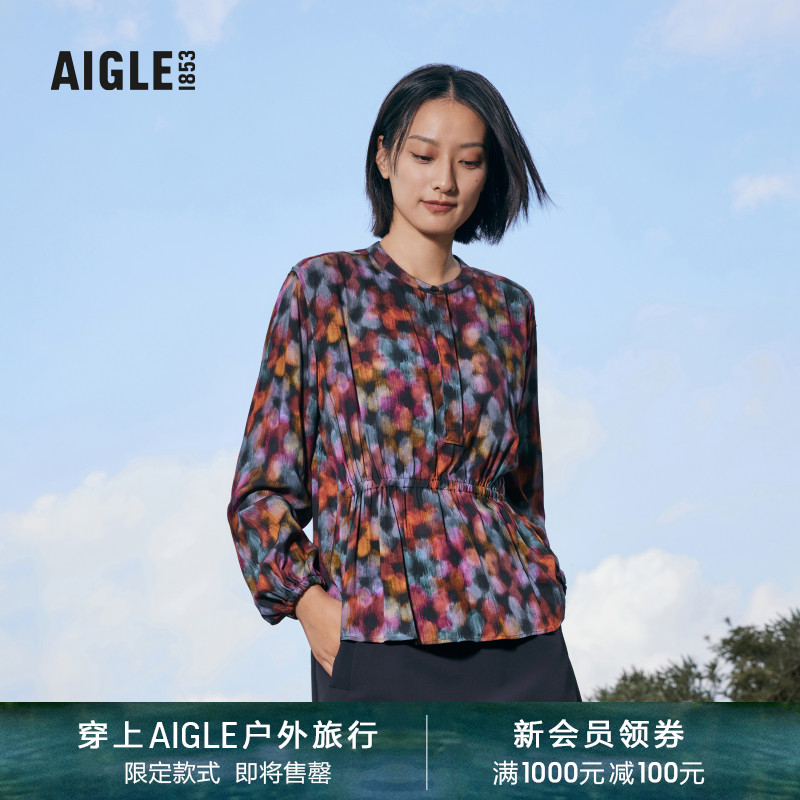AIGLE艾高户外休闲衬衫半开襟