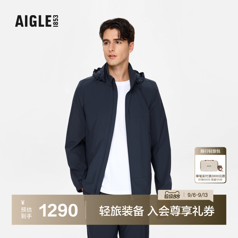 AIGLE艾高防泼水凉感轻量夹克男图片