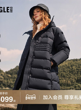 AIGLE艾高羽绒服鹅绒女士GORE-TEX防风长款冬季外套户外保暖BP20