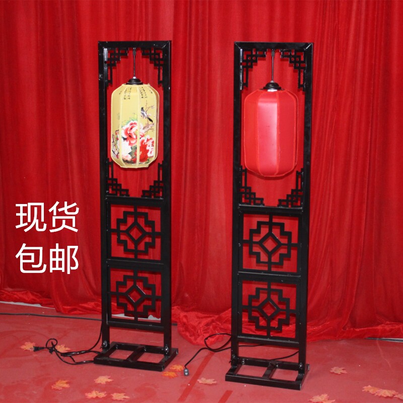 新款中式路引婚庆道具路引婚礼布置迎宾摆件灯笼路引仿古屏风路引