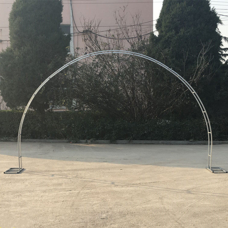 婚庆道具樱花花门架子户外草坪婚礼背景墙大型可拆卸铁艺拱门半圆