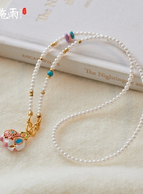 沙金项链女小众设计秋冬高级感
