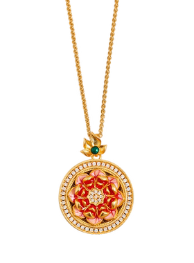 西施雨沙金黄铜女毛衣链项链礼物