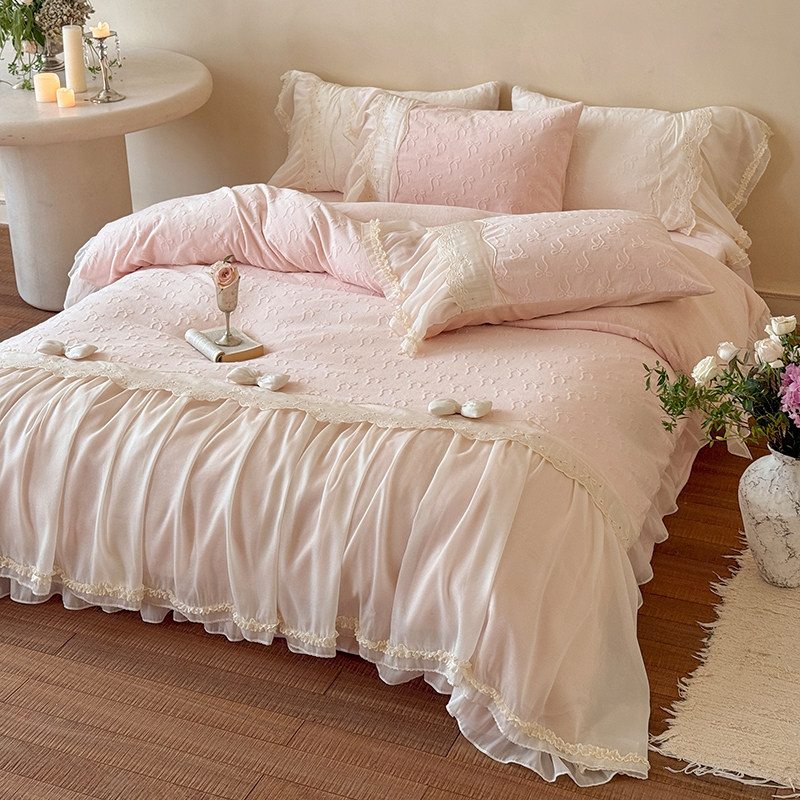 牛奶绒四件套2026新款今年流行爆款高品质超柔软超细公主风毛毛冬