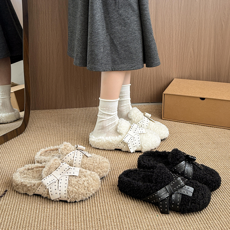 秋冬新款加绒保暖勃肯棉鞋