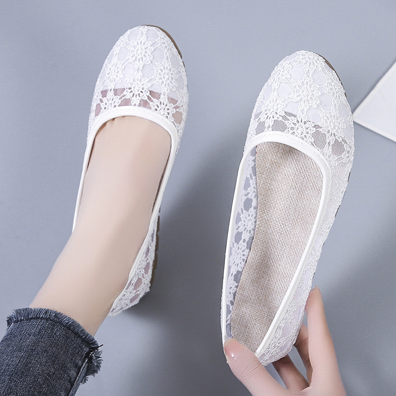 老北京布鞋女2026年夏季新款牛筋底薄款镂空透气网面春秋豆豆鞋子,女鞋,浅口单鞋,淘宝优惠券,粉丝福利购,淘宝优惠卷