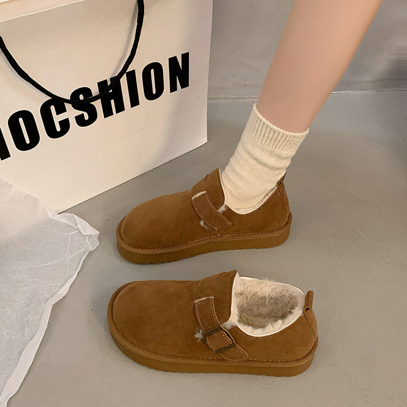 厚底加绒加厚勃肯鞋女冬2026新款软底博肯豆豆棉鞋外穿保暖雪地靴,女鞋,时尚雪地靴,淘宝优惠券,粉丝福利购,淘宝优惠卷