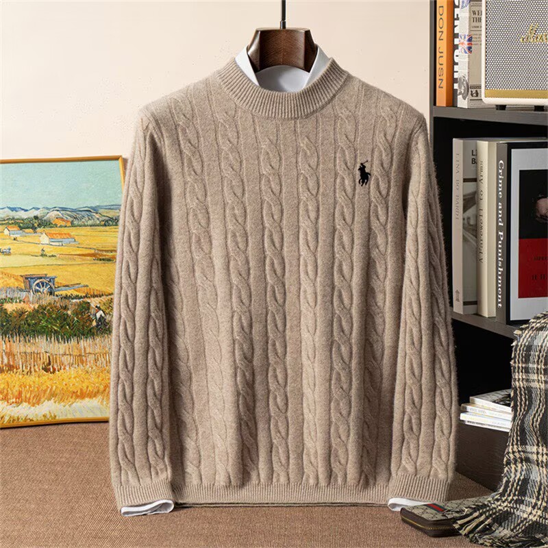 男士100%纯山羊绒衫冬季毛衣