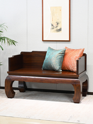 老榆木禅椅中式茶椅主椅打坐椅太师椅沙发椅皇宫椅宝座明式罗汉椅