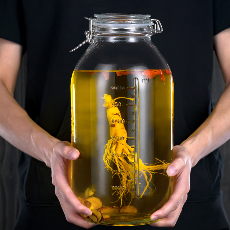 速发密封酒坛子家用高用白酒玻璃酒瓶装酒存酒专十空瓶5斤10档斤