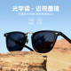 黑框近视墨镜男带度数防晒防紫外线太阳镜眼镜女2025新款 开车专用