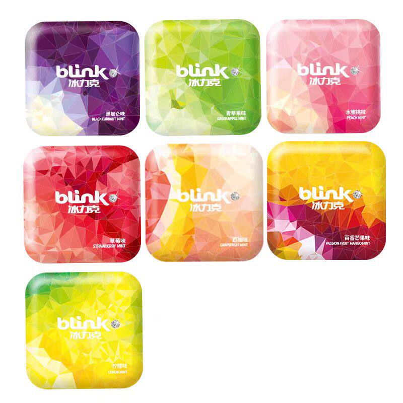 blink冰力克热款无糖薄荷糖清凉糖喉糖小吃零食糖果食品硬糖喜糖