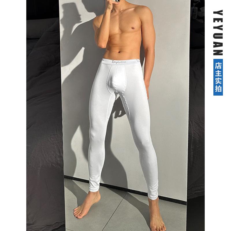 新款男士弹力纯棉薄款打底裤