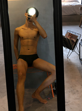 3条野原先生莫代尔低腰三角内裤男士透气性感潮流个性