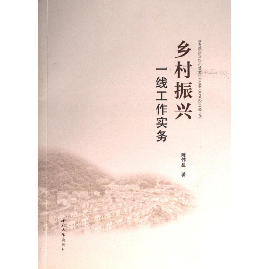 【官方正版】 乡村振兴一线工作实务 9787560449739 陈伟星 西北大学出版社