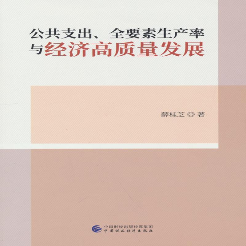【官方正版】 公共支出、全要素生产率与经济高质量发展 薛桂芝著 中国财政经济出版社 9787522316321