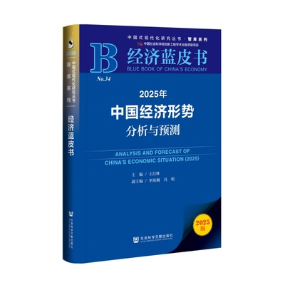 【官方正版】 2025年中国经济形势分析与预测 9787522846330 主编王昌林 社会科学文献出版社