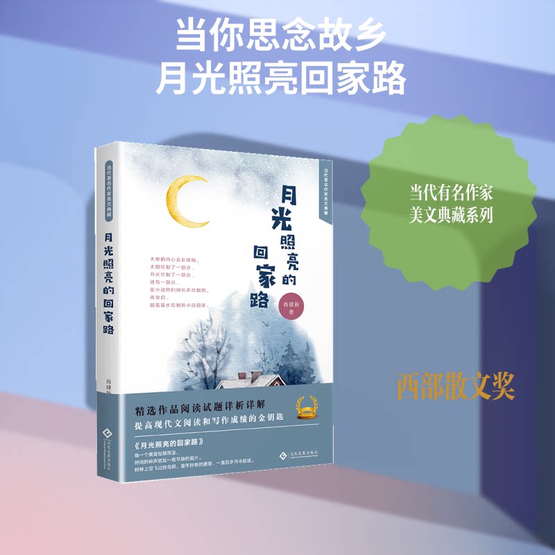 【官方正版】 月光照亮的回家路(精) 9787514225037 肖建新 文化发展出版社有限公司图片