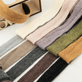 4cm宽柔软亲肤兔毛针织毛线带饰品服装 辅料手工diy蝴蝶结材料