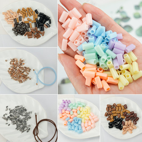 亚克力皮筋连接扣收尾盖帽