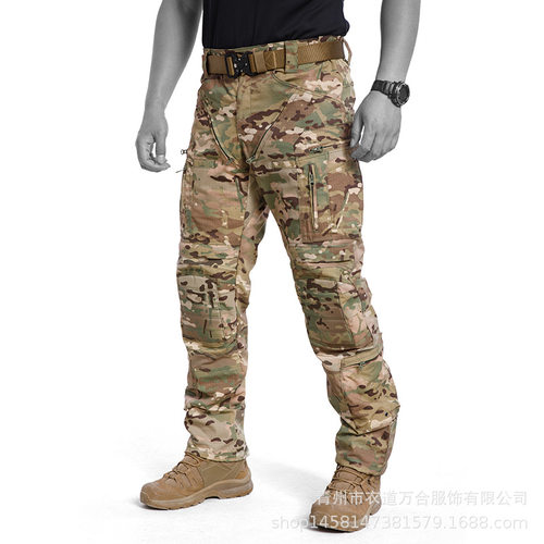 男装长裤前锋HT战术裤男士户外工装裤男秋冬季多功能防护迷彩裤男