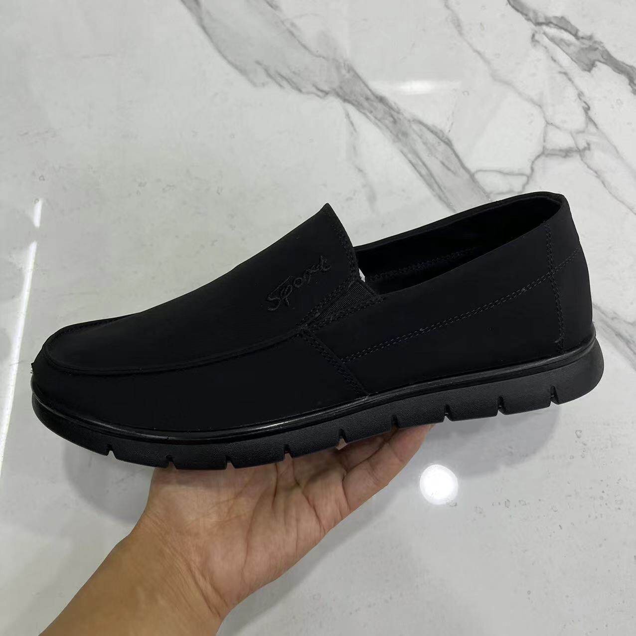 【步履不停布鞋铺】禄联升老北京布鞋休闲雨伞布套脚轻便软底男鞋