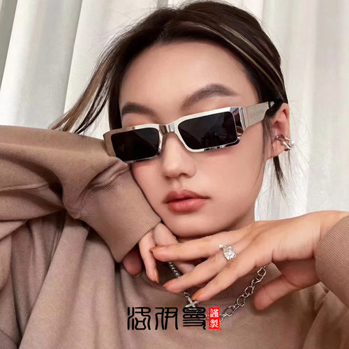 英伦小众方形超酷偏光个性太阳镜