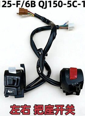 钱QJ江摩托车125-F/150-5C-18A手把座左右组合开关点火喇叭转弯灯