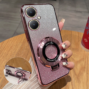 适用vivoy35 手机壳vivo保护y35m十硅胶套5G全包防摔V2279A透明voviy软壳vovoy加步步高viviy女带支架viv0丫