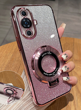 适用华为nova12活力版手机壳nove12保护套FIN一AL60镜头全包BLK防摔硅胶00透明软novo带支架nava男女新款高级