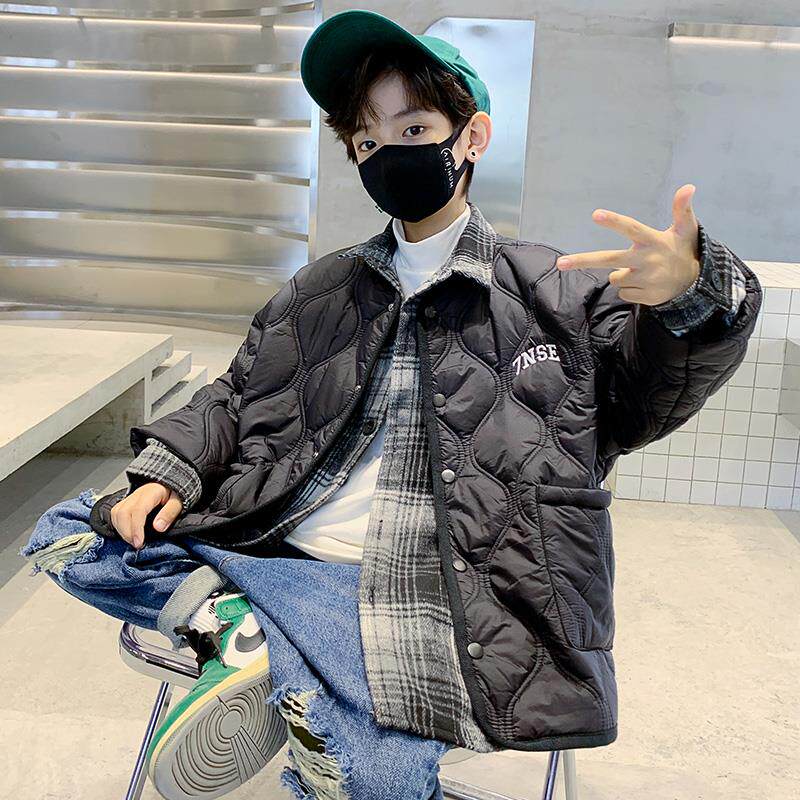 棉袄儿童2023外套棉服羽绒套装新款棉衣秋冬冬装款大童冬季男童加