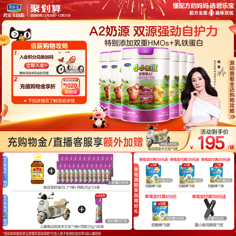 �������Ƽ������ֱ�СС³��ڹά��AII��������4��ţ�̷�800g*6�� 1110Ԫ