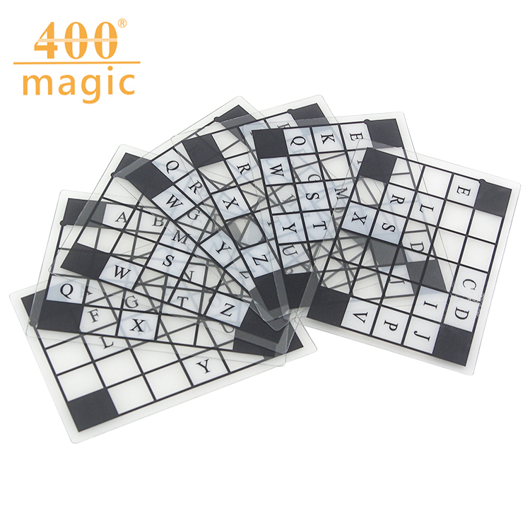 包邮 英文字母预言卡Alphabet Choice Card近景互动类魔术道具