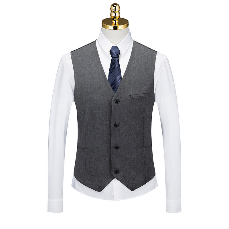 ROMON 2023 SUIT FITTED VEST GROOM WEDDING DRESS BRITISH STYLE LUXURY SUIT VEST HORSE CLIP MEN
