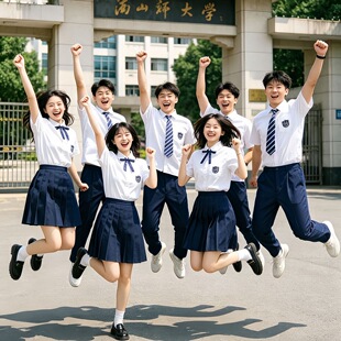 毕业班服学院风演出服高中小学生五四诗词朗诵比赛初中合唱团套装