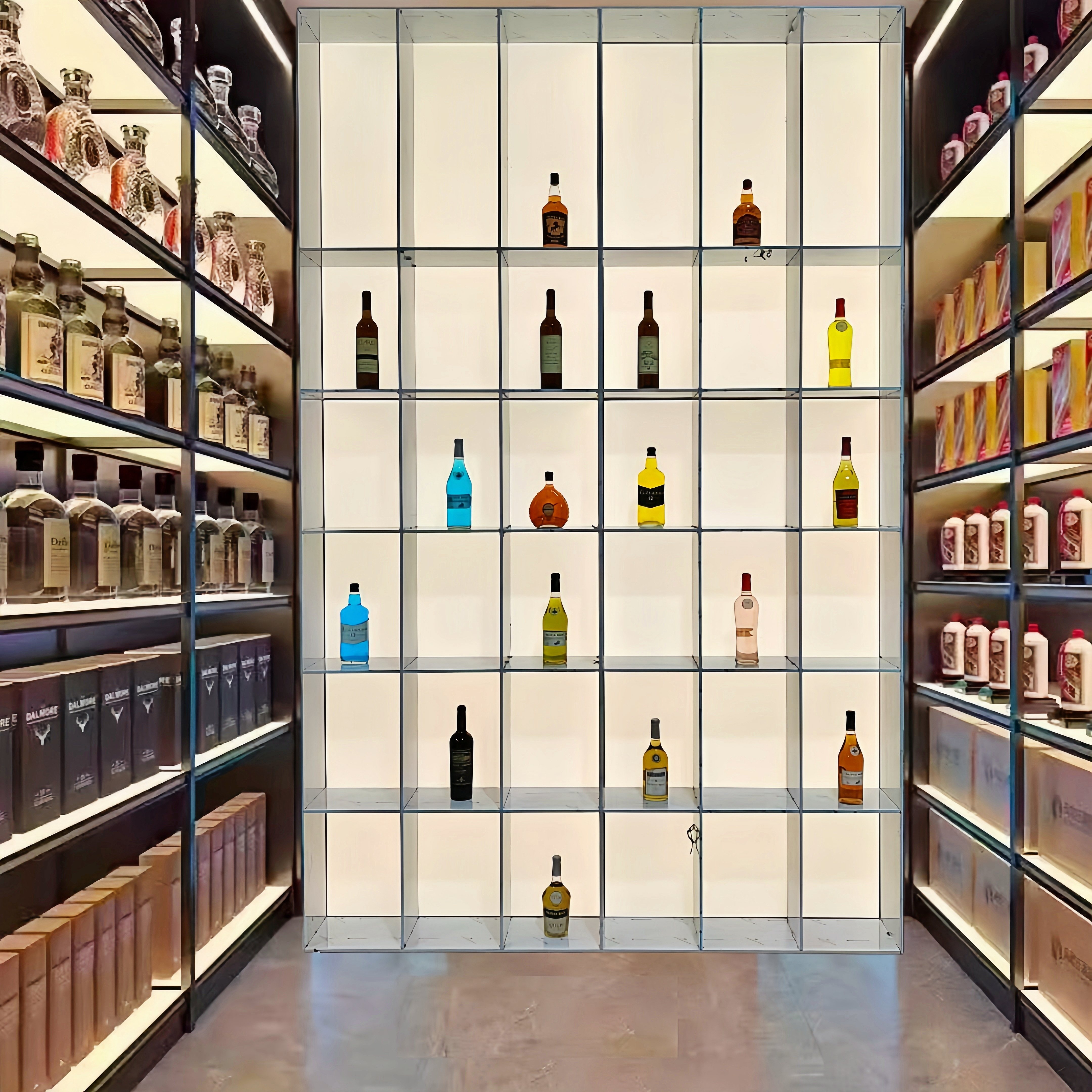 不锈钢展示柜发光背板金属展柜带灯钢板柜酒柜红酒架定制安装工程,商业/办公家具,展示柜/陈列柜/展示架/货柜,淘宝优惠券,粉丝福利购,淘宝优惠卷