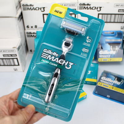 吉列锋速MACH3层刀片剃须刀手动刮胡刀