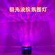 水波纹氛围灯星空动态旋转气氛灯卧室情调床头极光彩色浪漫小夜灯