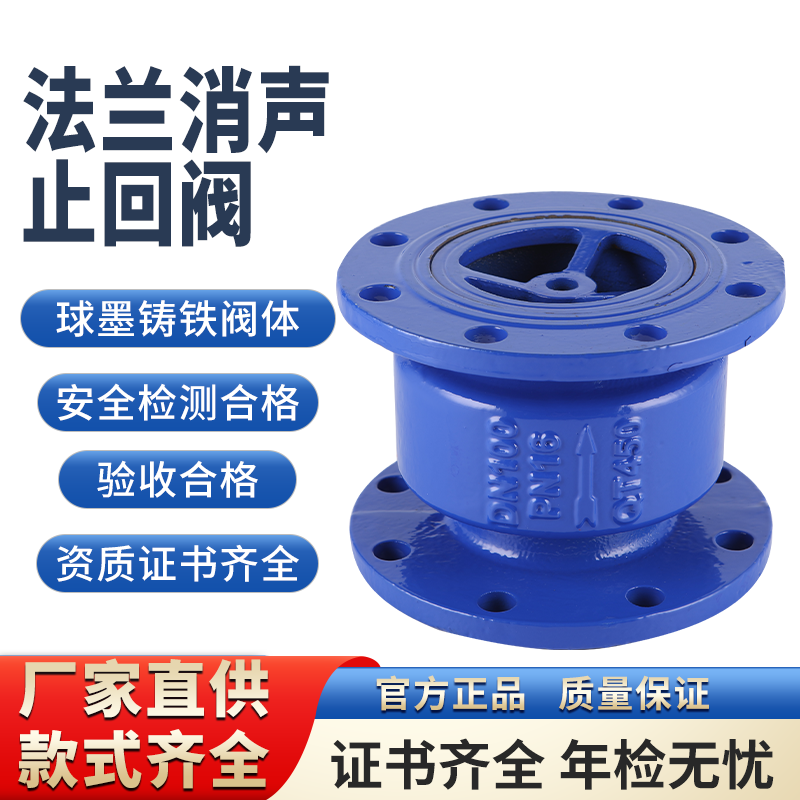 球墨铸铁法兰消声止回阀