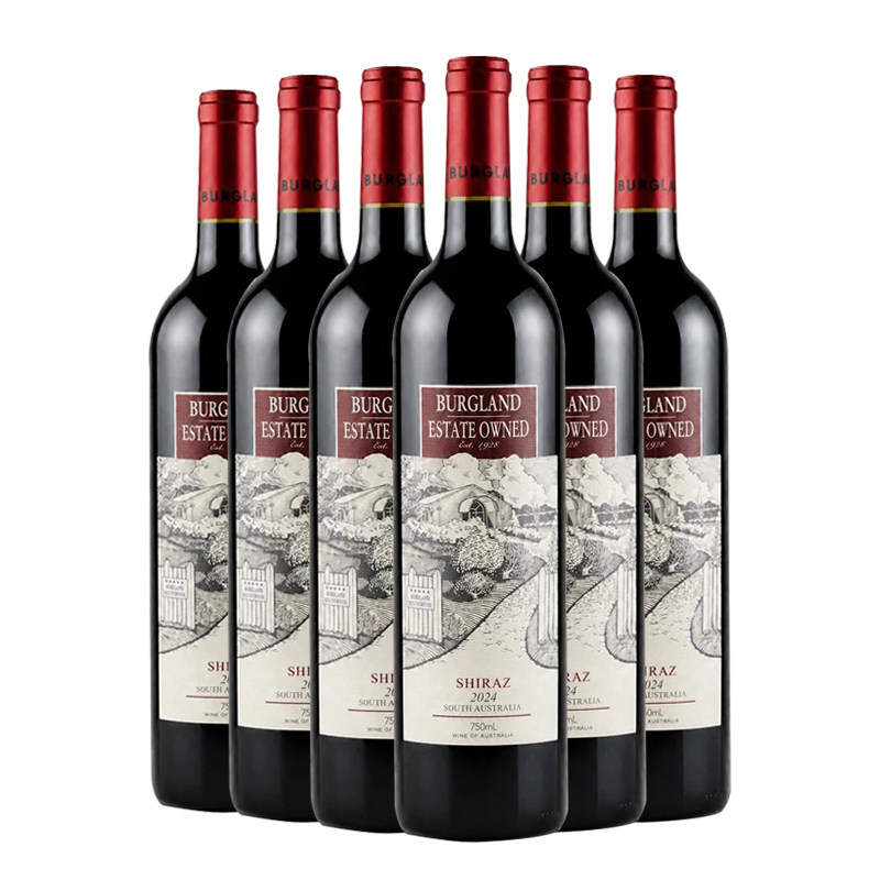 【南澳五星级酒庄】博格蓝庄西拉干红葡萄酒澳洲进口 14度750mL*6