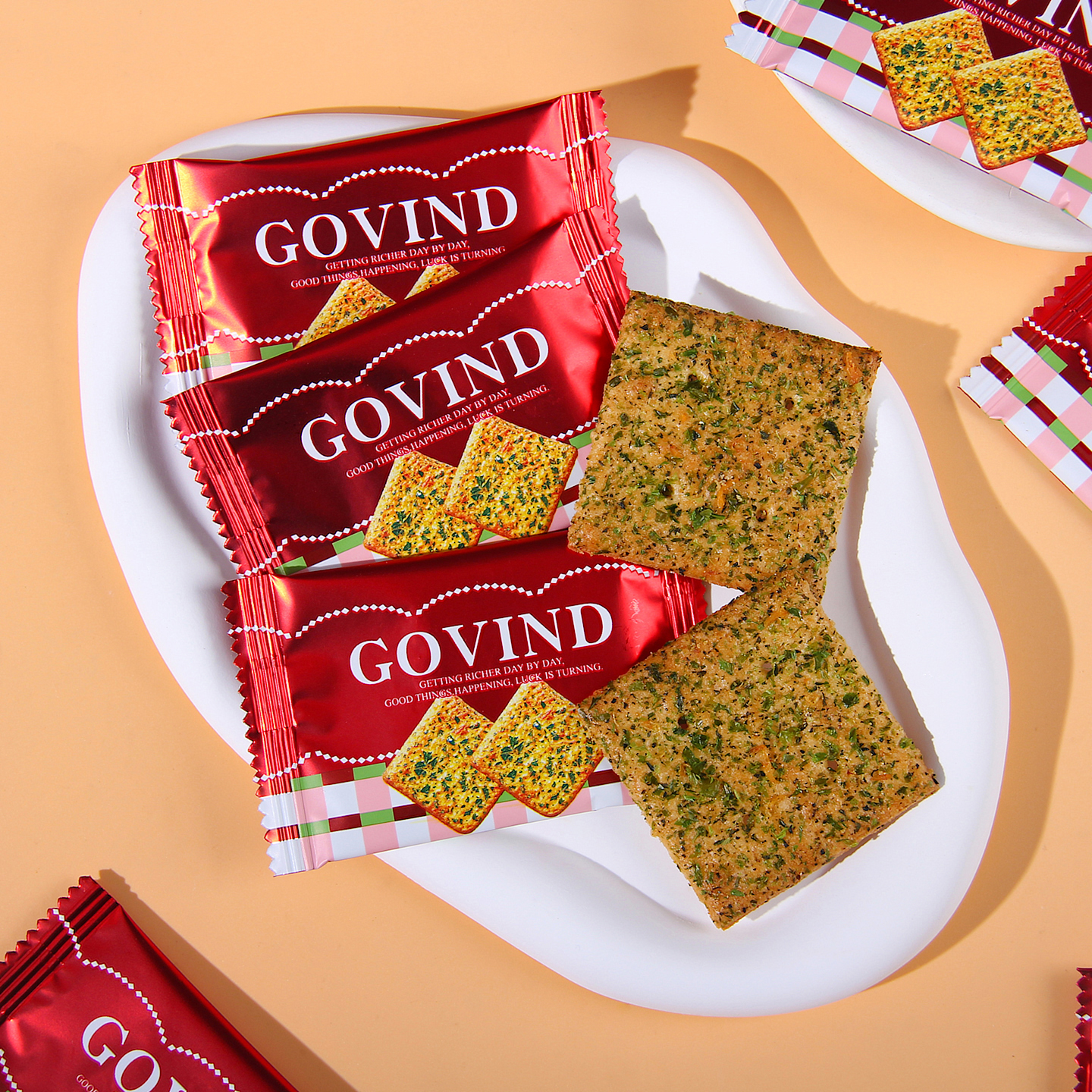 GOVIND歌芬迪海苔肉松脆喜糖婚庆结婚休闲办公室下午茶解馋小零食